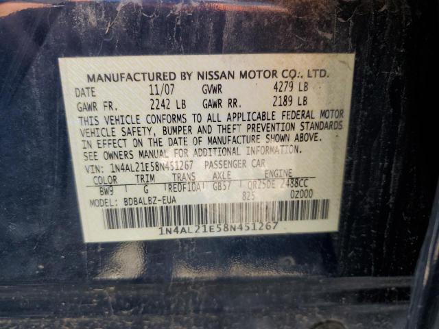 Photo 11 VIN: 1N4AL21E58N451267 - NISSAN ALTIMA 2.5 