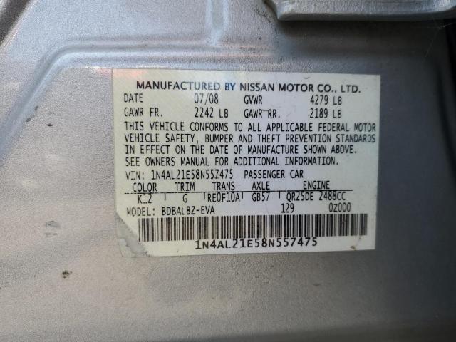 Photo 11 VIN: 1N4AL21E58N557475 - NISSAN ALTIMA 