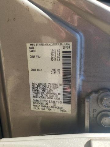 Photo 9 VIN: 1N4AL21E59C138295 - NISSAN ALTIMA 2.5 