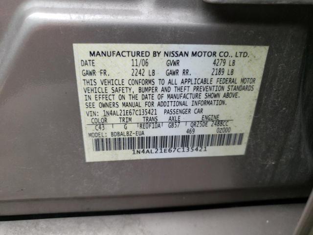 Photo 11 VIN: 1N4AL21E67C135421 - NISSAN ALTIMA 