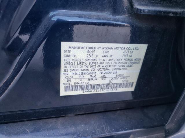 Photo 9 VIN: 1N4AL21E67C207878 - NISSAN ALTIMA 2.5 