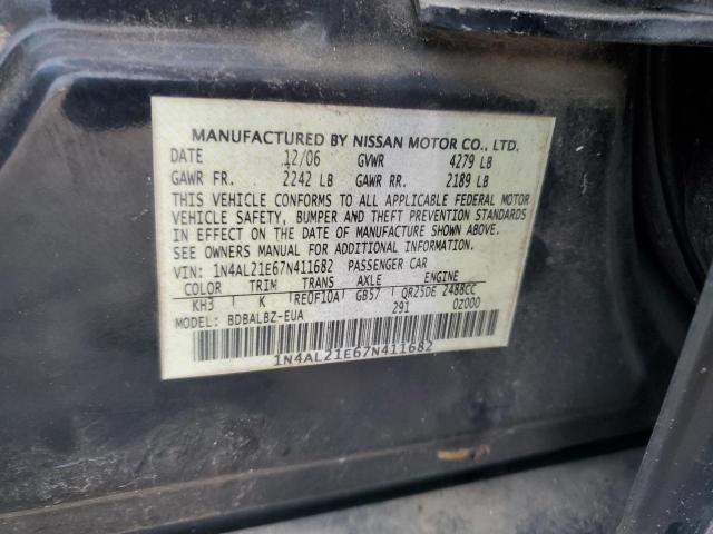 Photo 12 VIN: 1N4AL21E67N411682 - NISSAN ALTIMA 