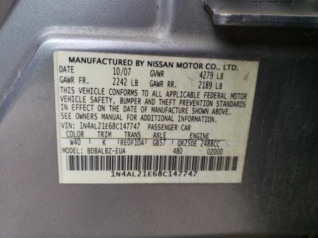 Photo 11 VIN: 1N4AL21E68C147747 - NISSAN ALTIMA 