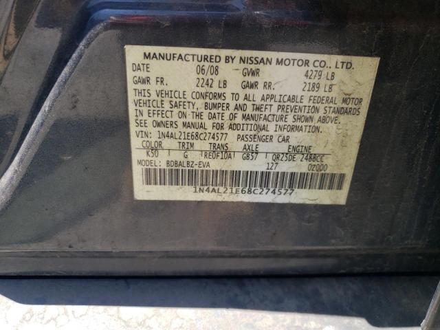 Photo 11 VIN: 1N4AL21E68C274577 - NISSAN ALTIMA 