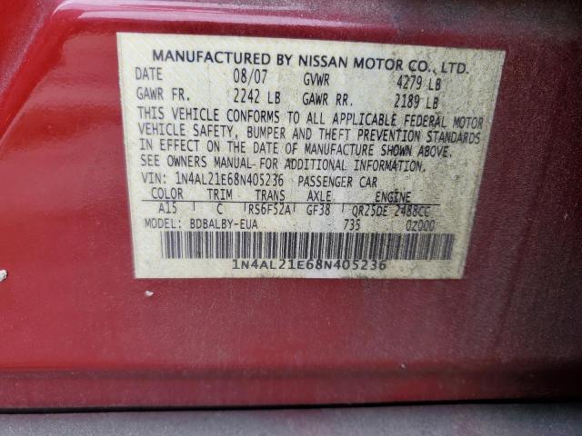 Photo 11 VIN: 1N4AL21E68N405236 - NISSAN ALTIMA 