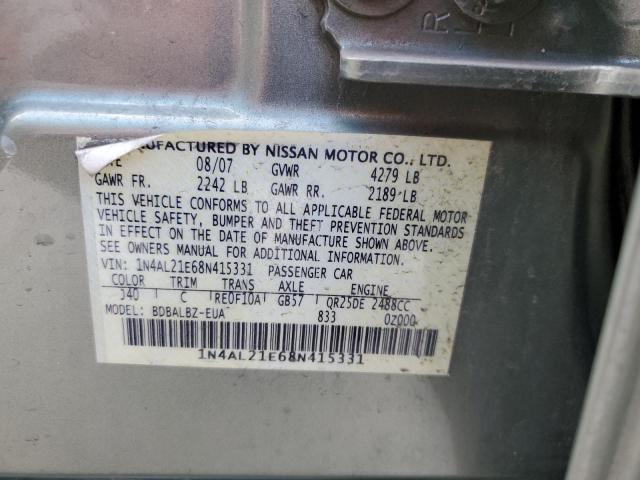 Photo 11 VIN: 1N4AL21E68N415331 - NISSAN ALTIMA 