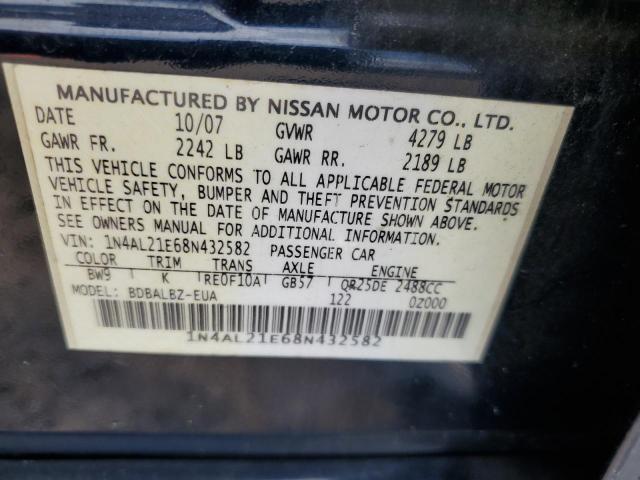 Photo 12 VIN: 1N4AL21E68N432582 - NISSAN ALTIMA 