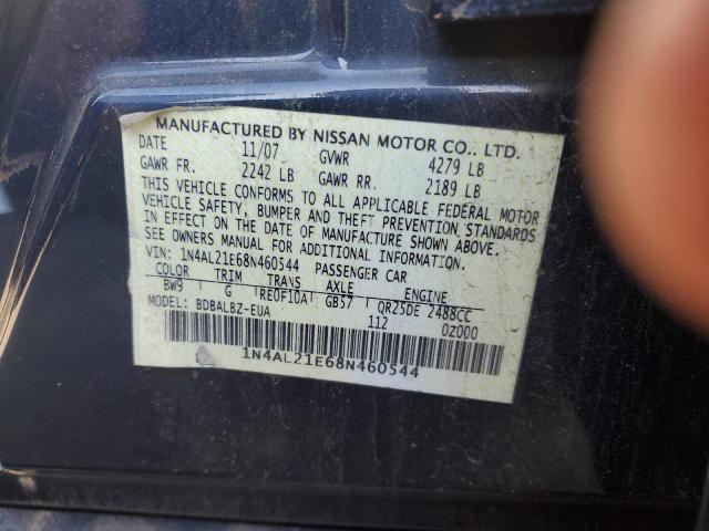 Photo 12 VIN: 1N4AL21E68N460544 - NISSAN ALTIMA 