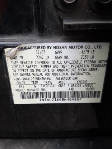 Photo 11 VIN: 1N4AL21E68N464867 - NISSAN ALTIMA 