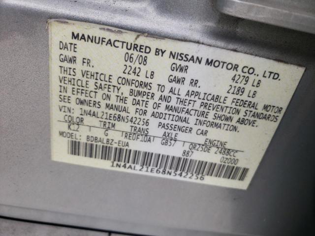 Photo 11 VIN: 1N4AL21E68N542256 - NISSAN ALTIMA 