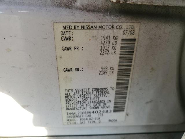 Photo 11 VIN: 1N4AL21E69N402483 - NISSAN ALTIMA 