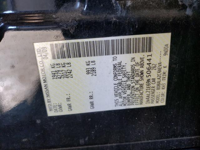 Photo 9 VIN: 1N4AL21E69N506441 - NISSAN ALTIMA 