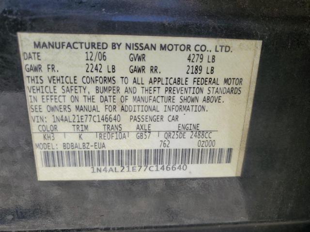 Photo 11 VIN: 1N4AL21E77C146640 - NISSAN ALTIMA 