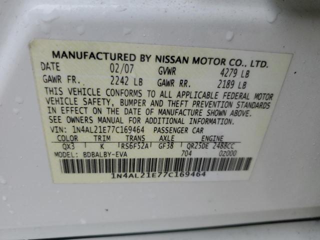 Photo 11 VIN: 1N4AL21E77C169464 - NISSAN ALTIMA 