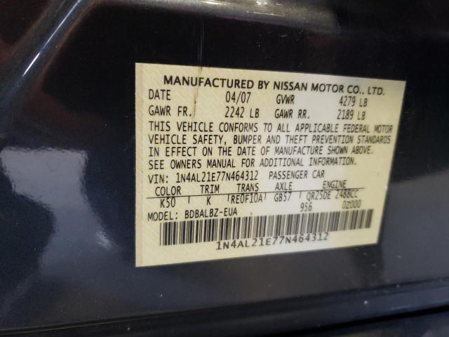 Photo 11 VIN: 1N4AL21E77N464312 - NISSAN ALTIMA 