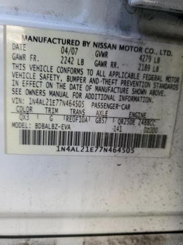 Photo 11 VIN: 1N4AL21E77N464505 - NISSAN ALTIMA 