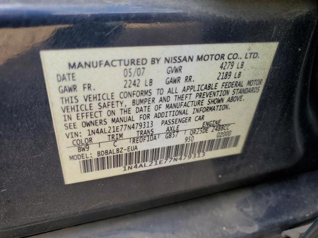 Photo 11 VIN: 1N4AL21E77N479313 - NISSAN ALTIMA 