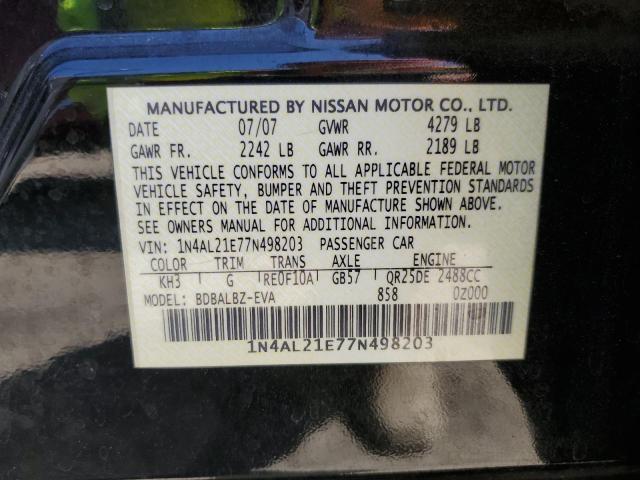 Photo 11 VIN: 1N4AL21E77N498203 - NISSAN ALTIMA 2.5 