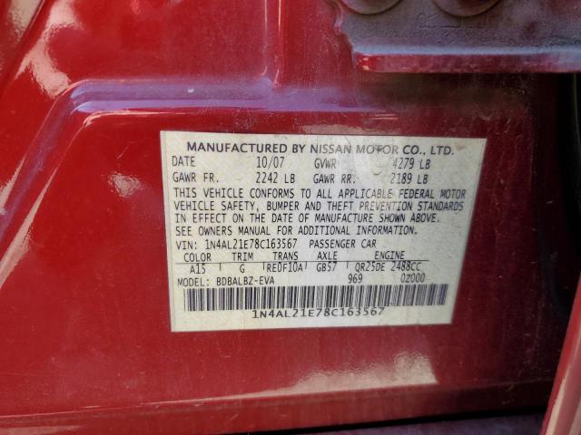 Photo 11 VIN: 1N4AL21E78C163567 - NISSAN ALTIMA 