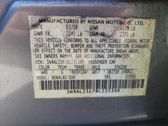 Photo 11 VIN: 1N4AL21E78C235349 - NISSAN ALTIMA 