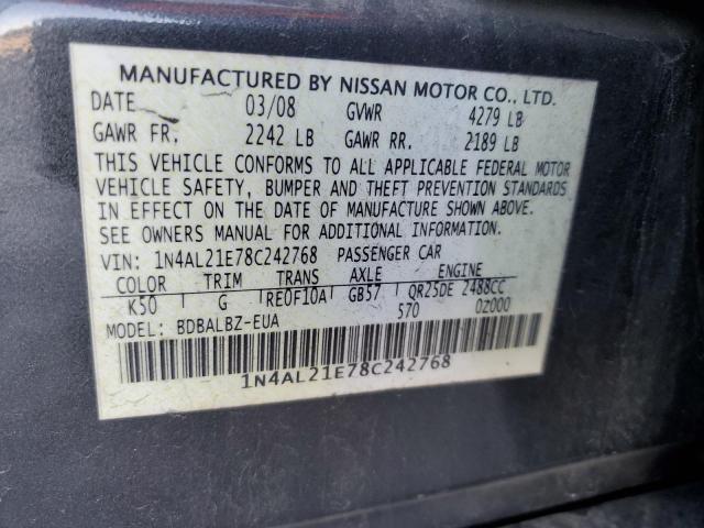 Photo 11 VIN: 1N4AL21E78C242768 - NISSAN ALTIMA 