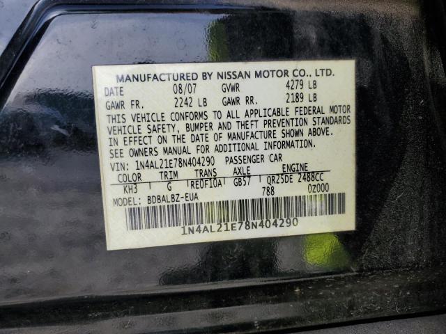 Photo 11 VIN: 1N4AL21E78N404290 - NISSAN ALTIMA 