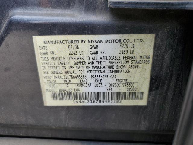 Photo 11 VIN: 1N4AL21E78N495383 - NISSAN ALTIMA 