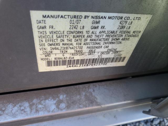 Photo 11 VIN: 1N4AL21E87N425700 - NISSAN ALTIMA 