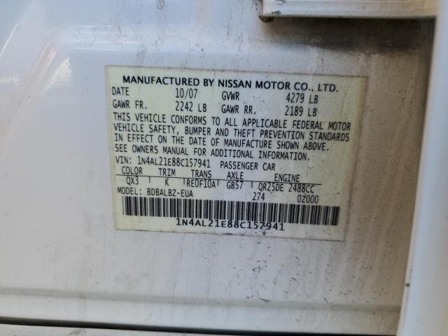 Photo 11 VIN: 1N4AL21E88C157941 - NISSAN ALTIMA 