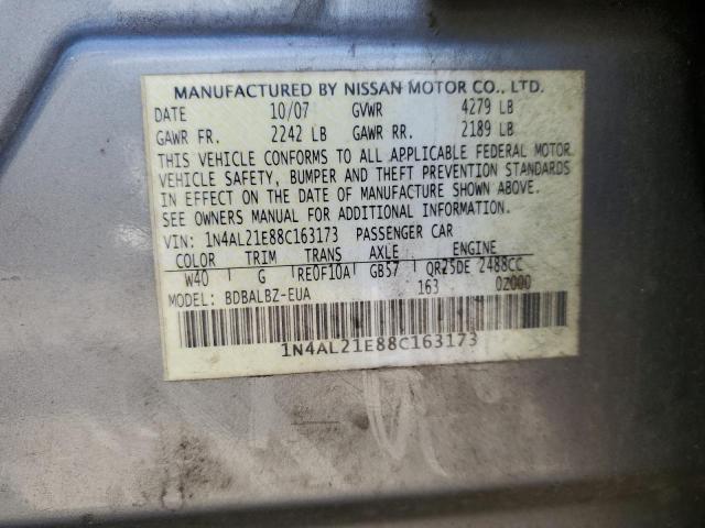 Photo 11 VIN: 1N4AL21E88C163173 - NISSAN ALTIMA 