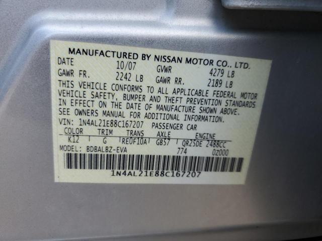 Photo 11 VIN: 1N4AL21E88C167207 - NISSAN ALTIMA 2.5 