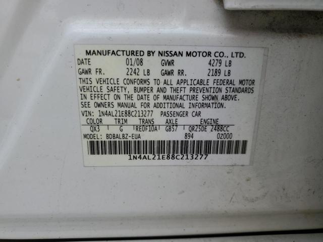 Photo 11 VIN: 1N4AL21E88C213277 - NISSAN ALTIMA 