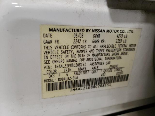 Photo 11 VIN: 1N4AL21E88C268151 - NISSAN ALTIMA 