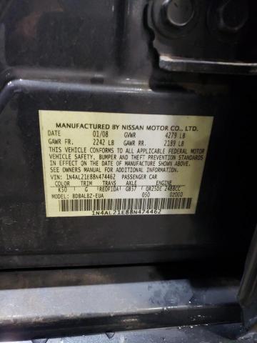 Photo 11 VIN: 1N4AL21E88N474462 - NISSAN ALTIMA 2.5 