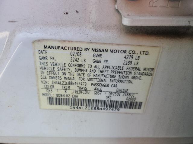 Photo 11 VIN: 1N4AL21E88N497479 - NISSAN ALTIMA 2.5 