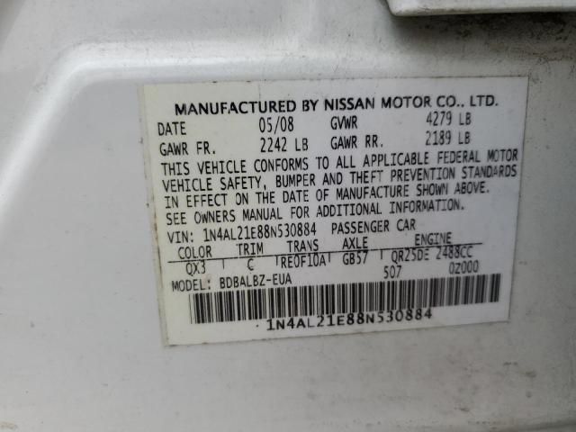 Photo 11 VIN: 1N4AL21E88N530884 - NISSAN ALTIMA 