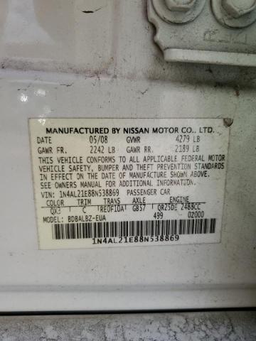 Photo 11 VIN: 1N4AL21E88N538869 - NISSAN ALTIMA 