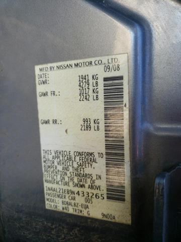 Photo 9 VIN: 1N4AL21E89N433265 - NISSAN ALTIMA 2.5 