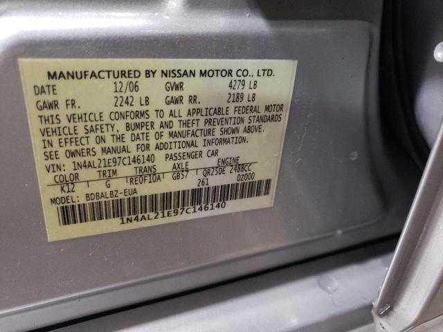 Photo 11 VIN: 1N4AL21E97C146140 - NISSAN ALTIMA 2.5 