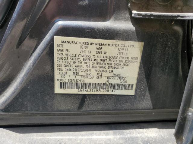 Photo 12 VIN: 1N4AL21E97C200147 - NISSAN ALTIMA 