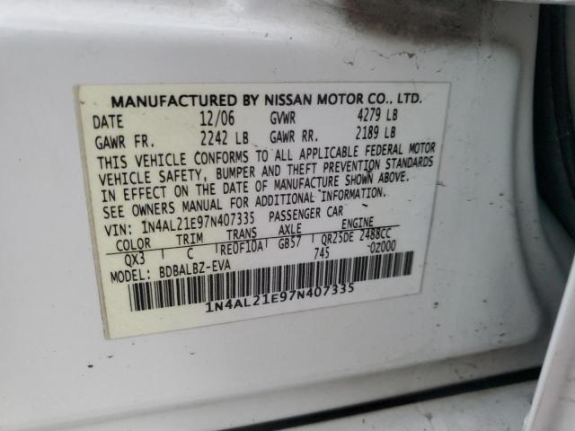 Photo 11 VIN: 1N4AL21E97N407335 - NISSAN ALTIMA 2.5 