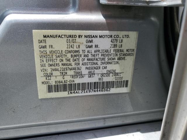 Photo 11 VIN: 1N4AL21E97N446362 - NISSAN ALTIMA 