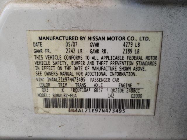 Photo 9 VIN: 1N4AL21E97N473495 - NISSAN ALTIMA 2.5 