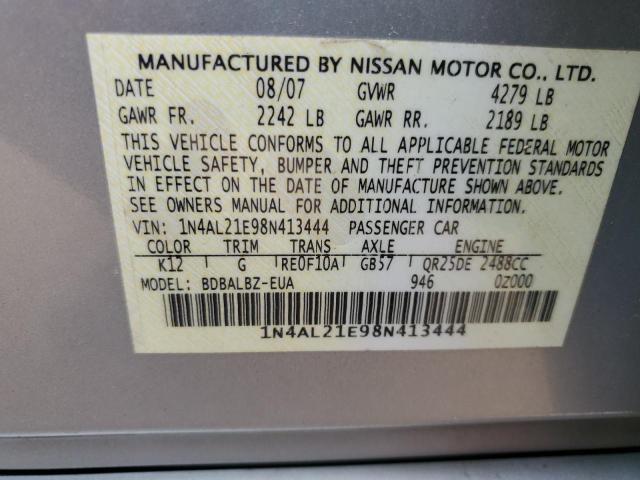 Photo 11 VIN: 1N4AL21E98N413444 - NISSAN ALTIMA 