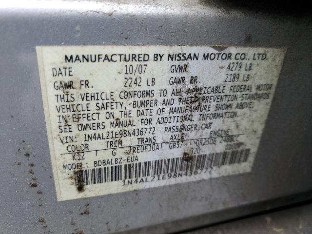 Photo 11 VIN: 1N4AL21E98N436772 - NISSAN ALTIMA 