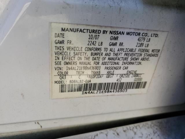 Photo 11 VIN: 1N4AL21E98N436903 - NISSAN ALTIMA 2.5 