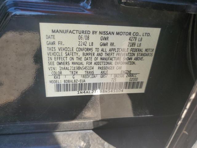 Photo 11 VIN: 1N4AL21E98N545104 - NISSAN ALTIMA 2.5 