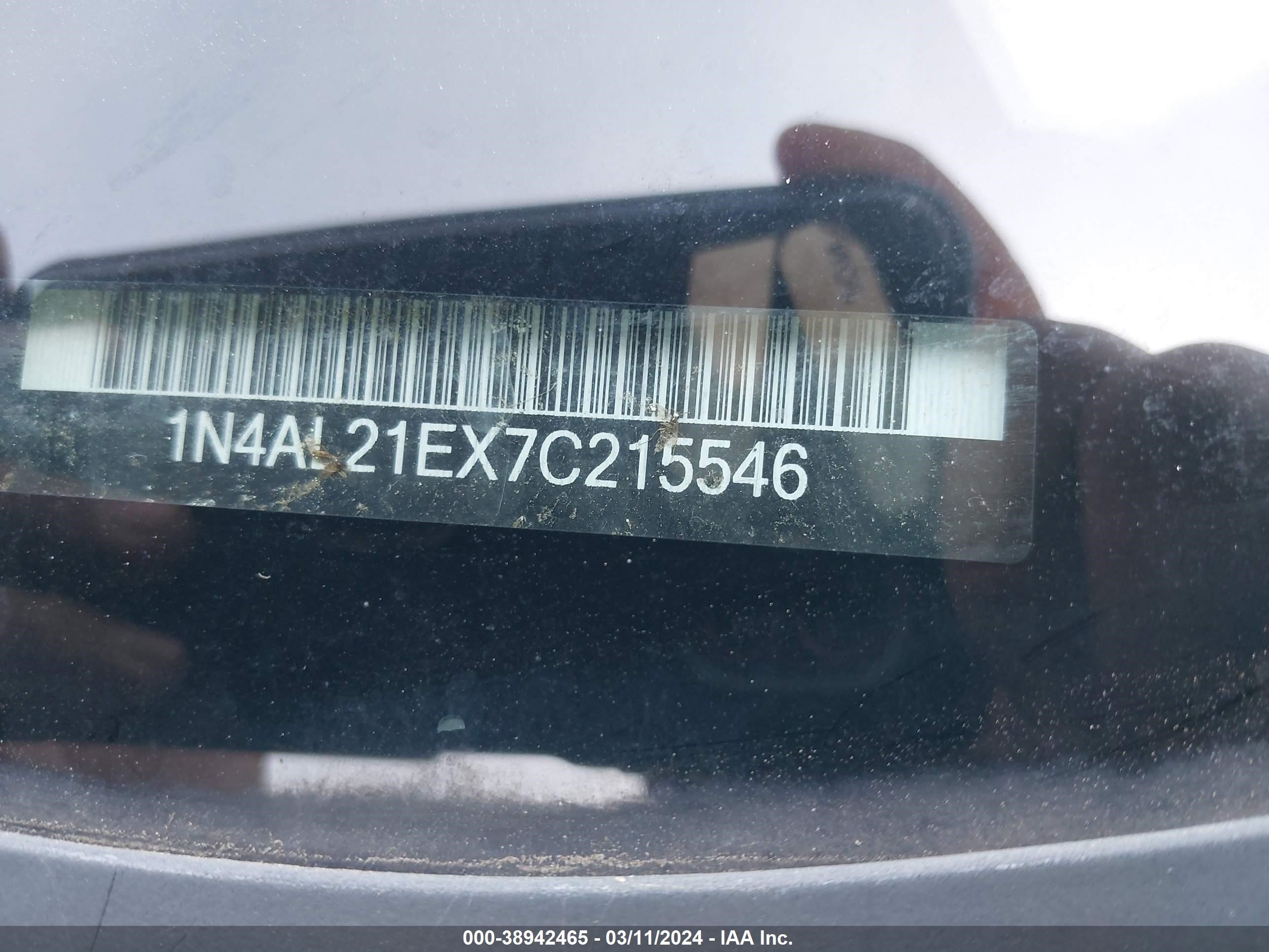 Photo 8 VIN: 1N4AL21EX7C215546 - NISSAN ALTIMA 