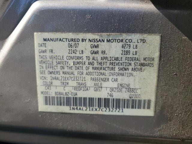 Photo 12 VIN: 1N4AL21EX7C232721 - NISSAN ALTIMA 