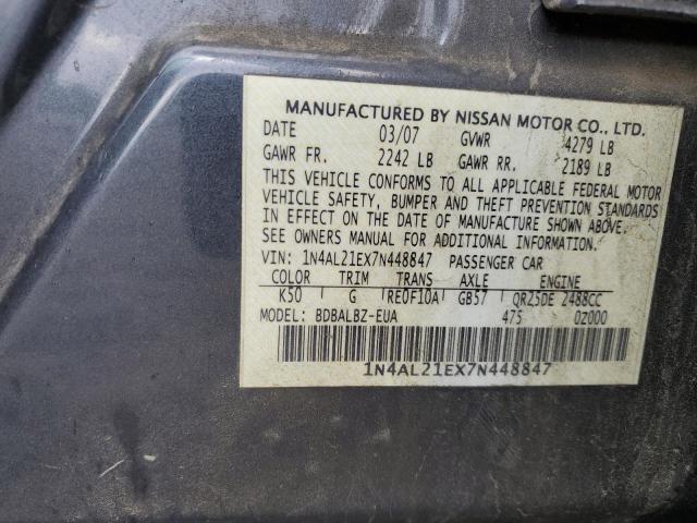 Photo 11 VIN: 1N4AL21EX7N448847 - NISSAN ALTIMA 